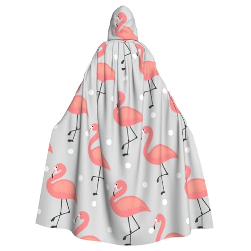 zkyfll Kapuzenumhang mit Flamingo-Druck, für Damen und Herren, Erwachsene, mit Kapuze, Halloween, Cosplay-Kostüme zkyfll Kapuzenumhang mit Flamingo-Druck, für Damen und Herren, Erwachsene, mit Kapuze, Halloween, Cosplay-Kostüme von zkyfll