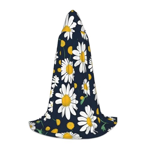 zkyfll Kapuzenumhang mit Gänseblümchenmuster, klein, Halloween-Kostüm, Halloween, Cosplay, Hexe, Robe Cape zkyfll Kapuzenumhang mit Gänseblümchenmuster, klein, Halloween-Kostüm, Halloween, Cosplay, Hexe, Robe Cape von zkyfll