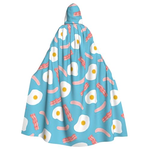 zkyfll Kapuzenumhang mit Kapuze für Damen, Herren, Erwachsene, Hot Dog, Eiermuster, für Halloween, Cosplay-Kostüme zkyfll Kapuzenumhang mit Kapuze für Damen, Herren, Erwachsene, Hot Dog, Eiermuster, für Halloween, Cosplay-Kostüme von zkyfll