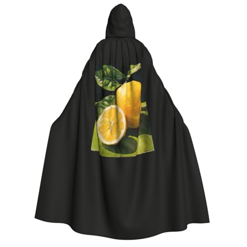 zkyfll Kapuzenumhang mit Kapuze und Zitronenfrucht-Druck, groß, für Damen, Herren, Erwachsene, Halloween, Cosplay-Kostüme zkyfll Kapuzenumhang mit Kapuze und Zitronenfrucht-Druck, groß, für Damen, Herren, Erwachsene, Halloween, Cosplay-Kostüme von zkyfll