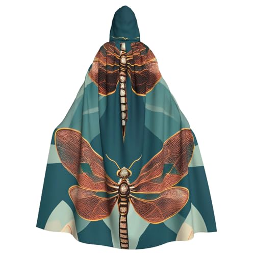 zkyfll Kapuzenumhang mit Libellen- und Lotusaufdruck, für Damen und Herren, Erwachsenenlänge, mit Kapuze, Halloween-Cosplay-Kostüme zkyfll Kapuzenumhang mit Libellen- und Lotusaufdruck, für Damen und Herren, Erwachsenenlänge, mit Kapuze, Halloween-Cosplay-Kostüme von zkyfll