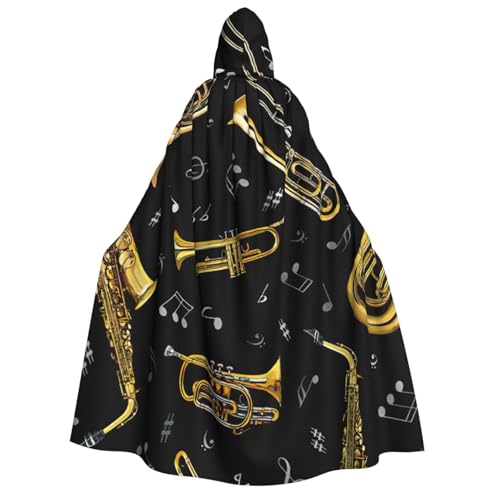 zkyfll Kapuzenumhang mit Musikinstrumenten, groß, für Damen und Herren, Erwachsenenlänge, mit Kapuze, Halloween-Cosplay-Kostüme zkyfll Kapuzenumhang mit Musikinstrumenten, groß, für Damen und Herren, Erwachsenenlänge, mit Kapuze, Halloween-Cosplay-Kostüme von zkyfll