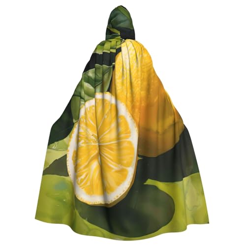 zkyfll Kapuzenumhang mit Zitronenfrucht-Druck, für Damen und Herren, Erwachsenenlänge, mit Kapuze, Halloween-Cosplay-Kostüme zkyfll Kapuzenumhang mit Zitronenfrucht-Druck, für Damen und Herren, Erwachsenenlänge, mit Kapuze, Halloween-Cosplay-Kostüme von zkyfll