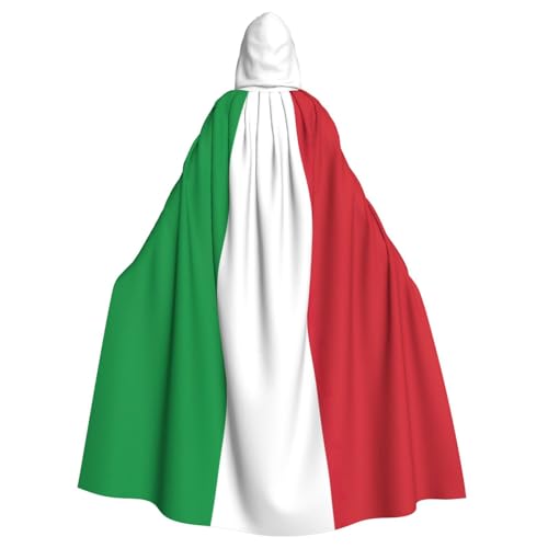 zkyfll Kapuzenumhang mit italienischer Flagge, für Damen und Herren, Erwachsenenlänge, mit Kapuze, Halloween, Cosplay-Kostüme zkyfll Kapuzenumhang mit italienischer Flagge, für Damen und Herren, Erwachsenenlänge, mit Kapuze, Halloween, Cosplay-Kostüme von zkyfll