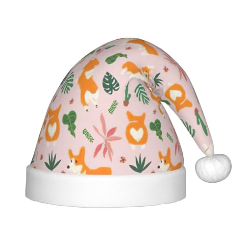 zkyfll Kleine Weihnachtsmannmütze mit Corgi-Druck, kleine Größe, Weihnachtsgeschenke, Plüsch, lustige Weihnachtsmütze, Party zkyfll Kleine Weihnachtsmannmütze mit Corgi-Druck, kleine Größe, Weihnachtsgeschenke, Plüsch, lustige Weihnachtsmütze, Party von zkyfll