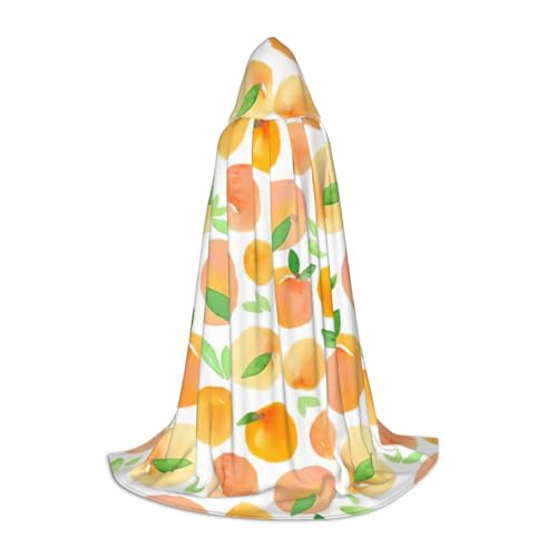 zkyfll Kleiner Kapuzenumhang mit Pfirsichdruck, Halloween-Kostüm, Halloween, Cosplay, Hexe, Robe, Umhang zkyfll Kleiner Kapuzenumhang mit Pfirsichdruck, Halloween-Kostüm, Halloween, Cosplay, Hexe, Robe, Umhang von zkyfll