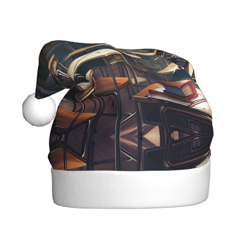 zkyfll Lustiger Plüsch-Weihnachtsmann-Hut für Erwachsene, Weihnachtsfeier zkyfll Lustiger Plüsch-Weihnachtsmann-Hut für Erwachsene, Weihnachtsfeier von zkyfll