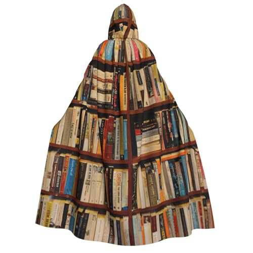 zkyfll Ordentlicher Bücherregal-Druck, groß, Damen, Herren, Erwachsene, Länge, Kapuzenumhang mit Kapuze, Halloween-Cosplay-Kostüme zkyfll Ordentlicher Bücherregal-Druck, groß, Damen, Herren, Erwachsene, Länge, Kapuzenumhang mit Kapuze, Halloween-Cosplay-Kostüme von zkyfll