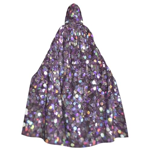 zkyfll Paillettenmuster-Druck, Damen, Herren, Erwachsene, Länge, Kapuzenumhang mit Kapuze, Halloween, Cosplay-Kostüme zkyfll Paillettenmuster-Druck, Damen, Herren, Erwachsene, Länge, Kapuzenumhang mit Kapuze, Halloween, Cosplay-Kostüme von zkyfll