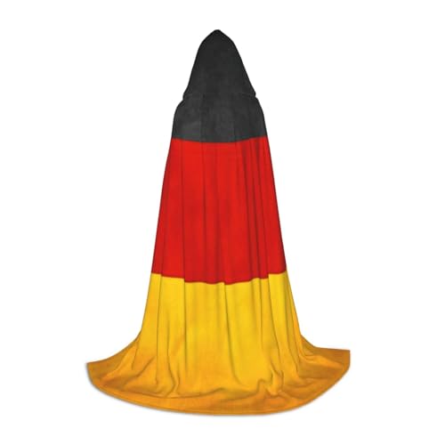 zkyfll Umhang mit Deutschland-Flagge, kleiner Kapuzenumhang, Halloween-Kostüm, Halloween, Cosplay, Hexe, Umhang von zkyfll