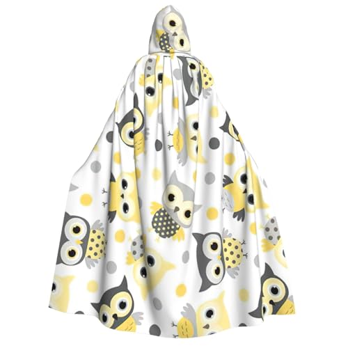 zkyfll Umhang mit Kapuze, Cartoon-Eulen, niedlicher Druck, groß, für Damen und Herren, Erwachsene, mit Kapuze, Halloween, Cosplay-Kostüme zkyfll Umhang mit Kapuze, Cartoon-Eulen, niedlicher Druck, groß, für Damen und Herren, Erwachsene, mit Kapuze, Halloween, Cosplay-Kostüme von zkyfll