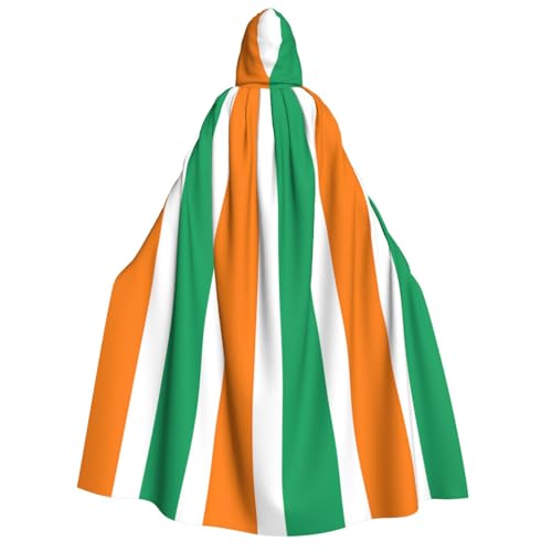 zkyfll Umhang mit Kapuze, Motiv: Flagge der Elfenbeinküste, groß, für Damen und Herren, Erwachsenenlänge, mit Kapuze, Halloween-Cosplay-Kostüme zkyfll Umhang mit Kapuze, Motiv: Flagge der Elfenbeinküste, groß, für Damen und Herren, Erwachsenenlänge, mit Kapuze, Halloween-Cosplay-Kostüme von zkyfll