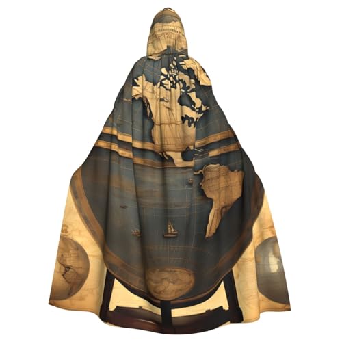 zkyfll Umhang mit Kapuze für Damen und Herren, Erwachsenenlänge, mit Kapuze, für Halloween, Cosplay-Kostüme zkyfll Umhang mit Kapuze für Damen und Herren, Erwachsenenlänge, mit Kapuze, für Halloween, Cosplay-Kostüme von zkyfll