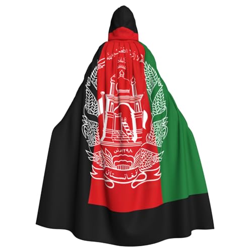 zkyfll Umhang mit Kapuze und Kapuze, Motiv: Flagge von Afghanistan, für Damen und Herren, Erwachsenenlänge, Halloween-Cosplay-Kostüme zkyfll Umhang mit Kapuze und Kapuze, Motiv: Flagge von Afghanistan, für Damen und Herren, Erwachsenenlänge, Halloween-Cosplay-Kostüme von zkyfll