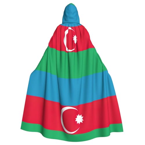 zkyfll Umhang mit Kapuze und Kapuze, Motiv: Flagge von Aserbaidschan, für Damen und Herren, Erwachsenenlänge, Halloween-Cosplay-Kostüme zkyfll Umhang mit Kapuze und Kapuze, Motiv: Flagge von Aserbaidschan, für Damen und Herren, Erwachsenenlänge, Halloween-Cosplay-Kostüme von zkyfll