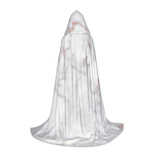 zkyfll Umhang mit Kapuze und weißem Marmor, Rotgold, klein, Halloween-Kostüm, Halloween, Cosplay, Hexe, Robe Cape von zkyfll