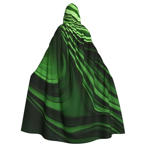 zkyfll Umhang mit grüner Kurvenstruktur, für Damen und Herren, Erwachsenenlänge, Kapuzenumhang mit Kapuze, Halloween-Cosplay-Kostüme zkyfll Umhang mit grüner Kurvenstruktur, für Damen und Herren, Erwachsenenlänge, Kapuzenumhang mit Kapuze, Halloween-Cosplay-Kostüme von zkyfll