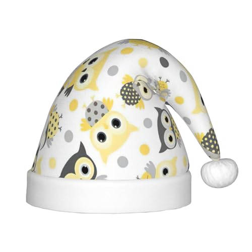 zkyfll Weihnachtsmann-Hut mit Cartoon-Eulen-Motiv, kleine Größe, Weihnachtsgeschenk, lustiger Weihnachtshut, Partyhut zkyfll Weihnachtsmann-Hut mit Cartoon-Eulen-Motiv, kleine Größe, Weihnachtsgeschenk, lustiger Weihnachtshut, Partyhut von zkyfll