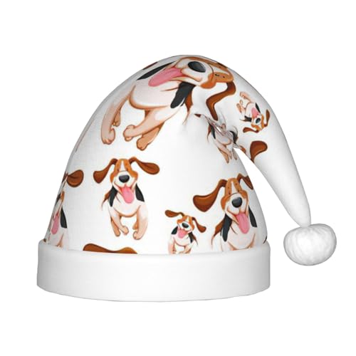 zkyfll Weihnachtsmann-Hut mit Cartoon-Mops-Druck, kleine Größe, Weihnachtsgeschenke, lustiger Plüsch-Weihnachtshut, Party zkyfll Weihnachtsmann-Hut mit Cartoon-Mops-Druck, kleine Größe, Weihnachtsgeschenke, lustiger Plüsch-Weihnachtshut, Party von zkyfll