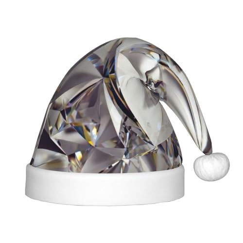 zkyfll Weihnachtsmann-Hut mit Diamant-Druck, kleine Größe, Weihnachtsgeschenke, lustiger Weihnachtshut, Partyhut zkyfll Weihnachtsmann-Hut mit Diamant-Druck, kleine Größe, Weihnachtsgeschenke, lustiger Weihnachtshut, Partyhut von zkyfll