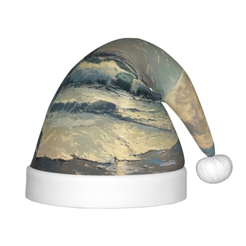 zkyfll Weihnachtsmann-Hut mit Mond und Meer, kleine Größe, Weihnachtsgeschenke, lustiger Plüsch, Party zkyfll Weihnachtsmann-Hut mit Mond und Meer, kleine Größe, Weihnachtsgeschenke, lustiger Plüsch, Party von zkyfll