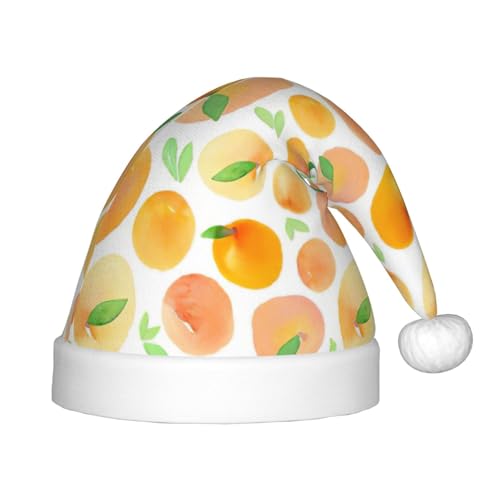 zkyfll Weihnachtsmann-Hut mit Pfirsich-Druck, kleine Größe, Weihnachtsgeschenke, lustiger Weihnachtshut, Partyhut zkyfll Weihnachtsmann-Hut mit Pfirsich-Druck, kleine Größe, Weihnachtsgeschenke, lustiger Weihnachtshut, Partyhut von zkyfll