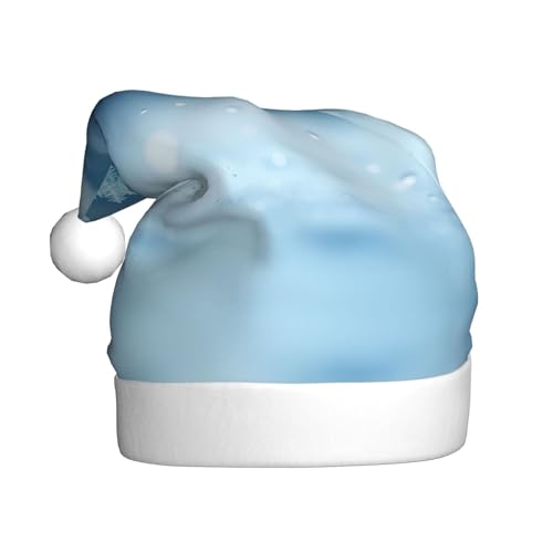 zkyfll Weihnachtsmann-Hut mit Schneeflockenmuster, blau, 3 Stück, für Erwachsene, Weihnachtsfeier zkyfll Weihnachtsmann-Hut mit Schneeflockenmuster, blau, 3 Stück, für Erwachsene, Weihnachtsfeier von zkyfll