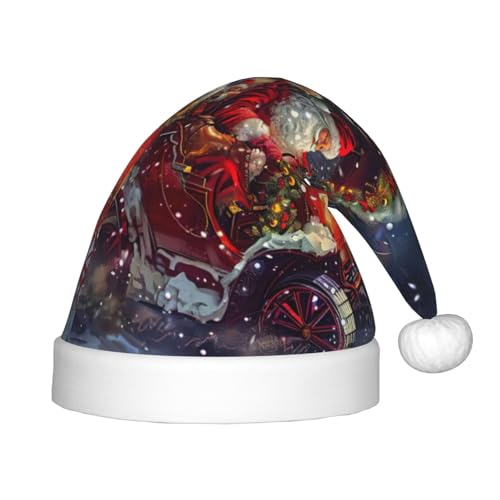 zkyfll Weihnachtsmann-Hut mit Weihnachtsmotiv, kleine Größe, Weihnachtsgeschenke, lustiger Plüsch-Weihnachtshut, Party zkyfll Weihnachtsmann-Hut mit Weihnachtsmotiv, kleine Größe, Weihnachtsgeschenke, lustiger Plüsch-Weihnachtshut, Party von zkyfll