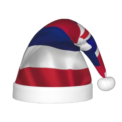 zkyfll Weihnachtsmann-Hut mit amerikanischer Hawaii-Flagge, kleine Größe, Weihnachtsgeschenke, lustiger Plüsch-Hut für Party zkyfll Weihnachtsmann-Hut mit amerikanischer Hawaii-Flagge, kleine Größe, Weihnachtsgeschenke, lustiger Plüsch-Hut für Party von zkyfll