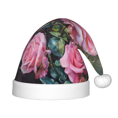 zkyfll Weihnachtsmann-Hut mit frischen Rosen, kleine Größe, Weihnachtsgeschenke, lustiger Plüsch-Weihnachtshut, Party zkyfll Weihnachtsmann-Hut mit frischen Rosen, kleine Größe, Weihnachtsgeschenke, lustiger Plüsch-Weihnachtshut, Party von zkyfll