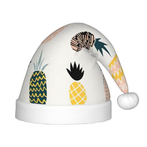 zkyfll Weihnachtsmannhut mit Ananas-Druck, kleine Größe, Weihnachtsgeschenke, lustiger Weihnachtshut, Partyhut zkyfll Weihnachtsmannhut mit Ananas-Druck, kleine Größe, Weihnachtsgeschenke, lustiger Weihnachtshut, Partyhut von zkyfll