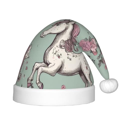 zkyfll Weihnachtsmannmütze, Einhorn-03, Märchenmotiv, kleine Größe, Weihnachtsgeschenke, lustige Weihnachtsmütze, Party zkyfll Weihnachtsmannmütze, Einhorn-03, Märchenmotiv, kleine Größe, Weihnachtsgeschenke, lustige Weihnachtsmütze, Party von zkyfll