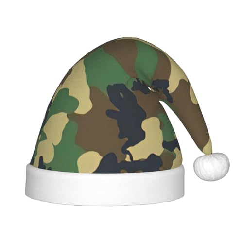 zkyfll Weihnachtsmütze, Militär-Camouflage-Druck, kleine Größe, Weihnachtsgeschenke, Plüschmütze, lustige Weihnachtsmütze, Party zkyfll Weihnachtsmütze, Militär-Camouflage-Druck, kleine Größe, Weihnachtsgeschenke, Plüschmütze, lustige Weihnachtsmütze, Party von zkyfll