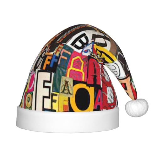 zkyfll Weihnachtsmütze mit Buchstaben und Zahlen, kleine Größe, Weihnachtsgeschenke, Plüsch, lustige Weihnachtsmütze, Party zkyfll Weihnachtsmütze mit Buchstaben und Zahlen, kleine Größe, Weihnachtsgeschenke, Plüsch, lustige Weihnachtsmütze, Party von zkyfll