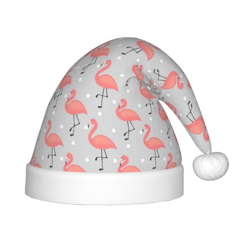 zkyfll Weihnachtsmütze mit Flamingo-Druck, kleine Größe, Weihnachtsgeschenke, Plüsch, lustige Weihnachtsmütze, Party zkyfll Weihnachtsmütze mit Flamingo-Druck, kleine Größe, Weihnachtsgeschenke, Plüsch, lustige Weihnachtsmütze, Party von zkyfll