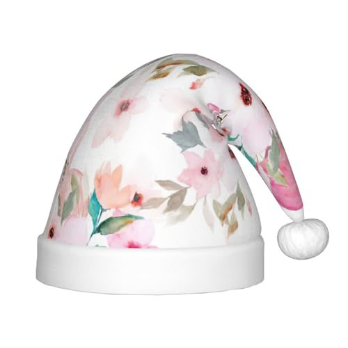 zkyfll Weihnachtsmütze mit Flamingo-Druck, kleine Größe, Weihnachtsgeschenke, Plüsch, lustige Weihnachtsmütze, Party von zkyfll