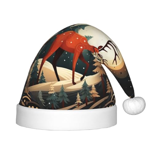 zkyfll Weihnachtsmütze mit Hirschmotiv, kleine Größe, Weihnachtsgeschenke, Plüsch, lustig, Weihnachtsmütze, Party zkyfll Weihnachtsmütze mit Hirschmotiv, kleine Größe, Weihnachtsgeschenke, Plüsch, lustig, Weihnachtsmütze, Party von zkyfll