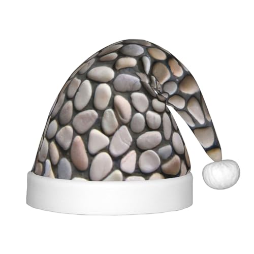 zkyfll Weihnachtsmütze mit Kieselstein-Druck, kleine Größe, Weihnachtsgeschenke, Plüsch, lustige Weihnachtsmütze, Party zkyfll Weihnachtsmütze mit Kieselstein-Druck, kleine Größe, Weihnachtsgeschenke, Plüsch, lustige Weihnachtsmütze, Party von zkyfll