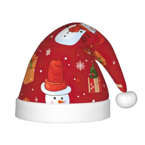 zkyfll Weihnachtsmütze mit Schneemann-Druck, kleine Größe, Weihnachtsgeschenke, Plüsch, lustig, Weihnachtsmütze, Party zkyfll Weihnachtsmütze mit Schneemann-Druck, kleine Größe, Weihnachtsgeschenke, Plüsch, lustig, Weihnachtsmütze, Party von zkyfll