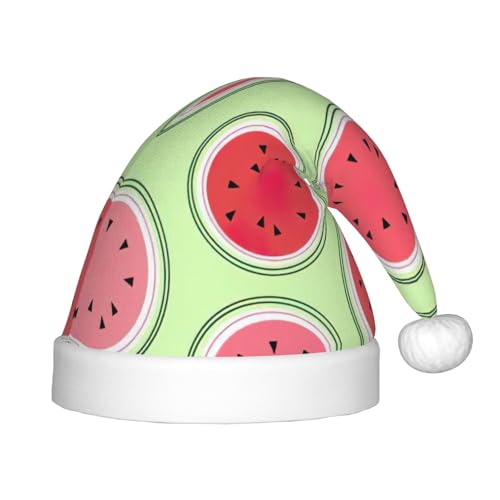 zkyfll Weihnachtsmütze mit Wassermelonen-Motiv, kleine Größe, Plüsch, lustige Weihnachtsmütze, Party zkyfll Weihnachtsmütze mit Wassermelonen-Motiv, kleine Größe, Plüsch, lustige Weihnachtsmütze, Party von zkyfll