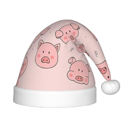 zkyfll Weihnachtsmütze mit niedlichem Schweine-Druck, kleine Größe, Weihnachtsgeschenke, Plüsch, lustig, Weihnachtsmütze, Party zkyfll Weihnachtsmütze mit niedlichem Schweine-Druck, kleine Größe, Weihnachtsgeschenke, Plüsch, lustig, Weihnachtsmütze, Party von zkyfll