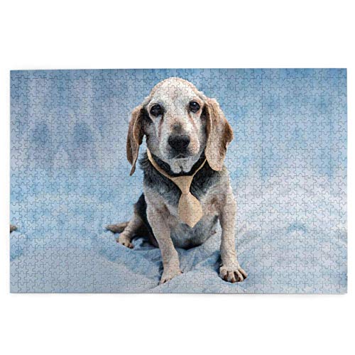 1000 Teile Puzzle, niedlicher Beagle, lustiges Lernspielzeug, Lernspiele, Heimdekoration, Puzzle, 50 x 70 cm von znwrr