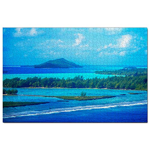 Bora Bora Französisch-Polynesien-Puzzle für Erwachsene, 1000 Teile, Reisegeschenk, Souvenir, 50 x 70 cm von znwrr