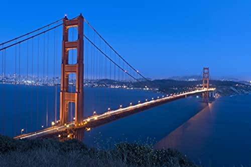 Golden Gate Bridge Puzzle 1000 Teile Reisepuzzle Puzzleaufbewahrung: Karton und wiederverschließbarer Beutel Puzzlemaße 50x70CM von znwrr