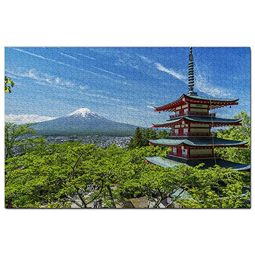 Mount Fuji Chureito Pagode Japan Puzzle 1000 Teile Spielkunstwerk Reisesouvenir   50x70CM von znwrr