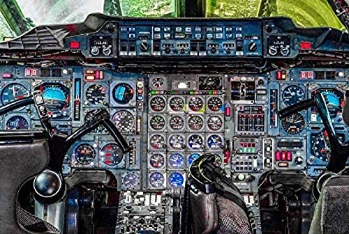 Puzzle 1000 Teile Concorde-Flugzeug Standard-Cockpit-Bedienfeld Puzzle für Kinder Erwachsene Festivalgeschenk 38x52CM von znwrr
