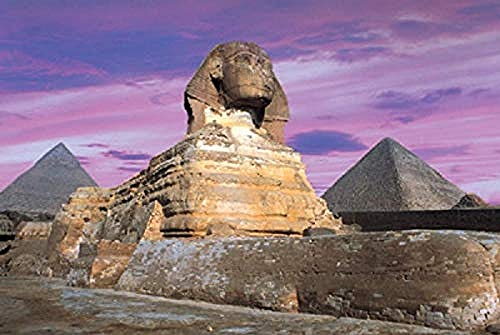 Puzzles Pyramiden von Gizeh Papery, 1000 Teile Puzzles Ägypten, prächtiges antikes Gebäudepuzzlespielzeug, Erwachsene, Entspannungspuzzlespiele, 26 x 38 cm von znwrr
