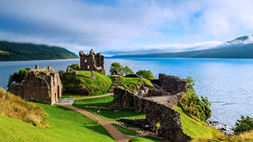 Schwierige Puzzles für Erwachsene, 1000 Teile, Urquhart Castle und Loch Ness in den schottischen Highlands, 50 x 70 cm von znwrr