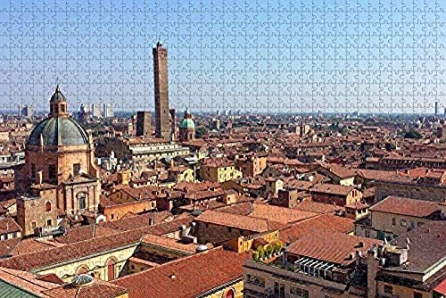 Skyline von Bologna, Italien, Puzzle für Erwachsene, 2000 Teile, papierartiges Souvenir, Reisegeschenk, 70 x 100 cm von znwrr