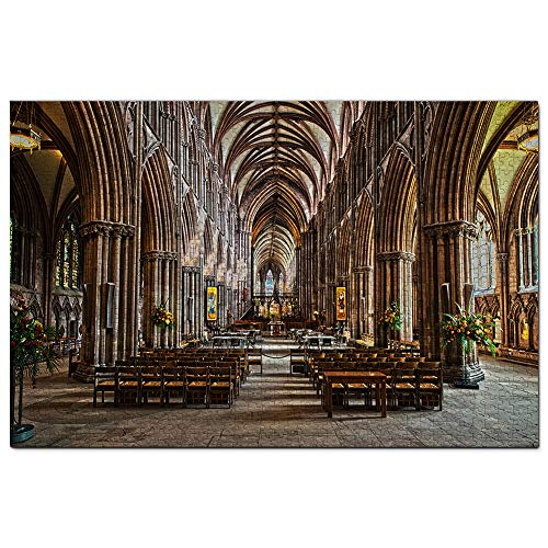 UK England Lichfield Cathedral Puzzle, 1000 Teile, Spielkunstwerk, Reisesouvenir, 50 x 70 cm von znwrr